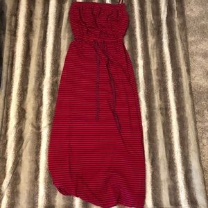 Maxi Dress - strapless, cinched waist